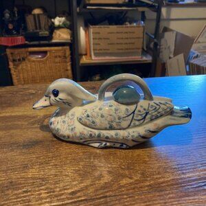 Vintage Chinese porcelain Mandarin duck creamer/teapot